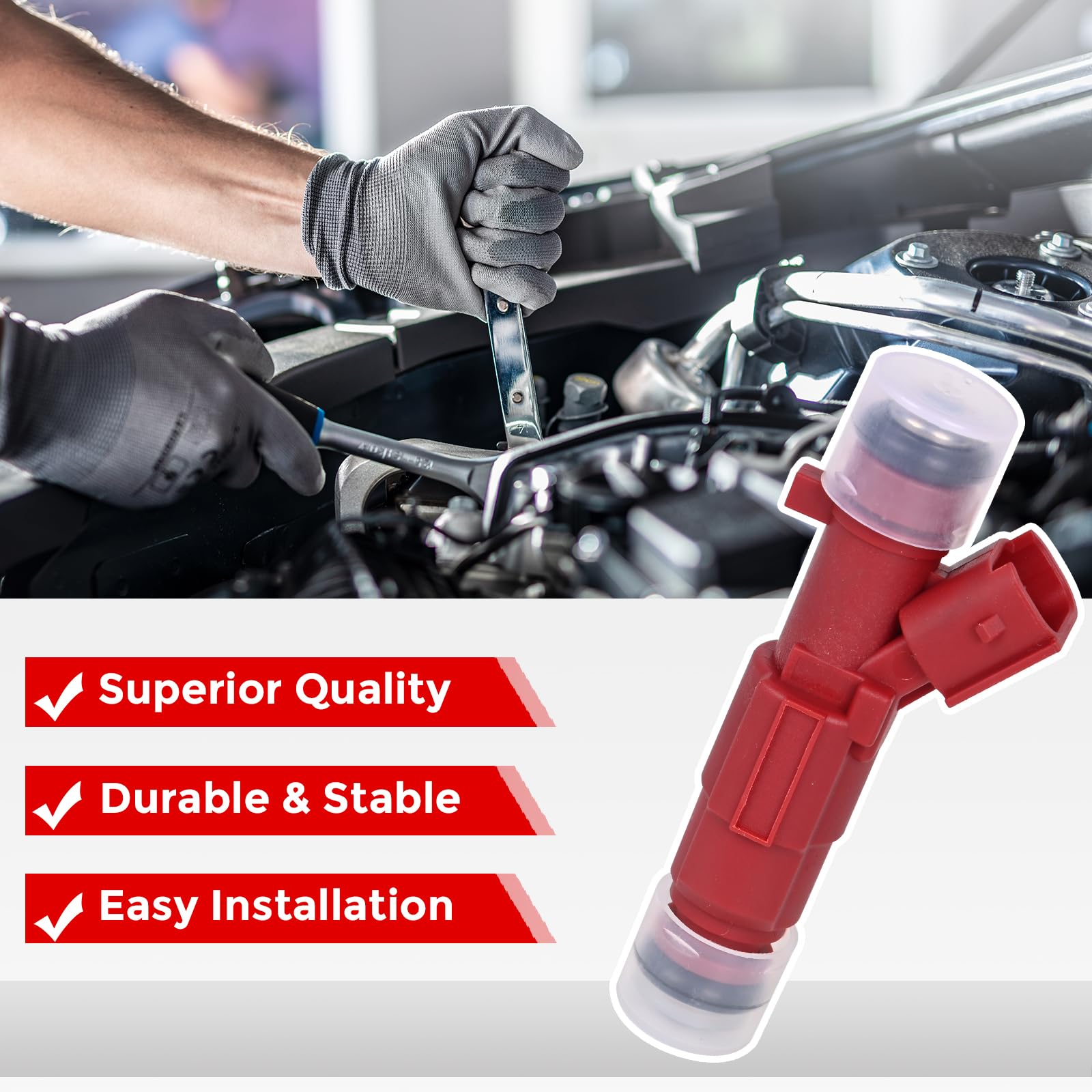 Fuel Injectors 12 Holes 35310-2E000 Compatible with Hyundai 1.8 Elantra 2011 2012 2013 2014 2015 2016 Kia Forte 2014-2016 Replace 842-12375(4Pcs) - Image 6
