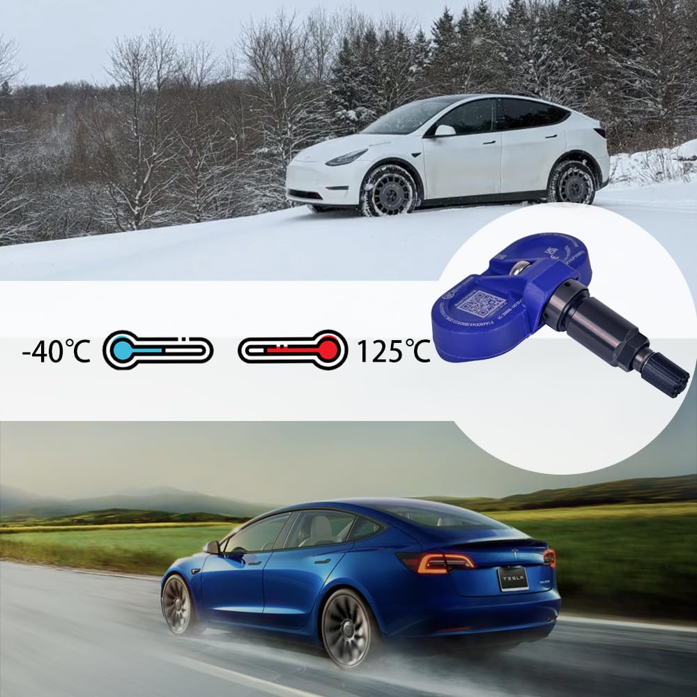 Tesla Bluetooth TPMS Sensor - 1 New Tesla Bluetooth TPMS Tire Pressure Monitor Sensor Compatible with 2020-2023 Tesla Models 3 Y S X Replaces 1490701-01-B 1490701-01-C - Image 5